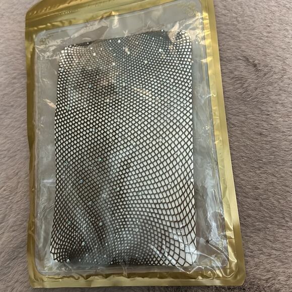 Two Pairs of Bejewel-led Brown Fishnet Tights - Picture 3 of 3